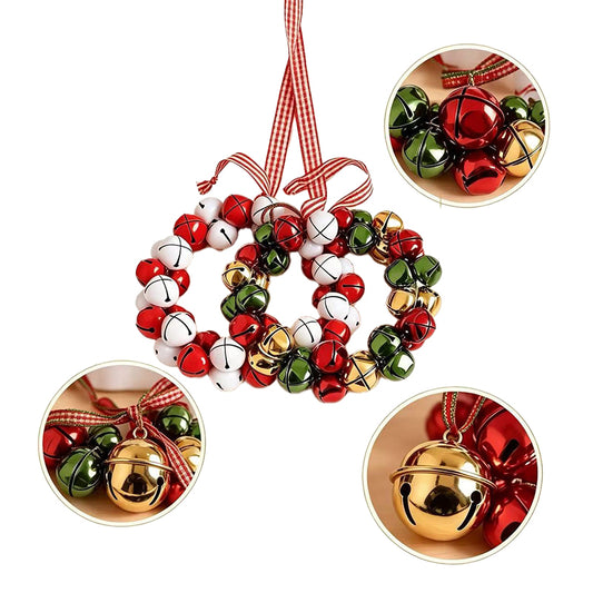 Christmas Bell Hanging Ornament ¨C ??Festive Decor for Holiday Ambiance, Door Hanger, and Wrought Iron Christmas Tree Wreath