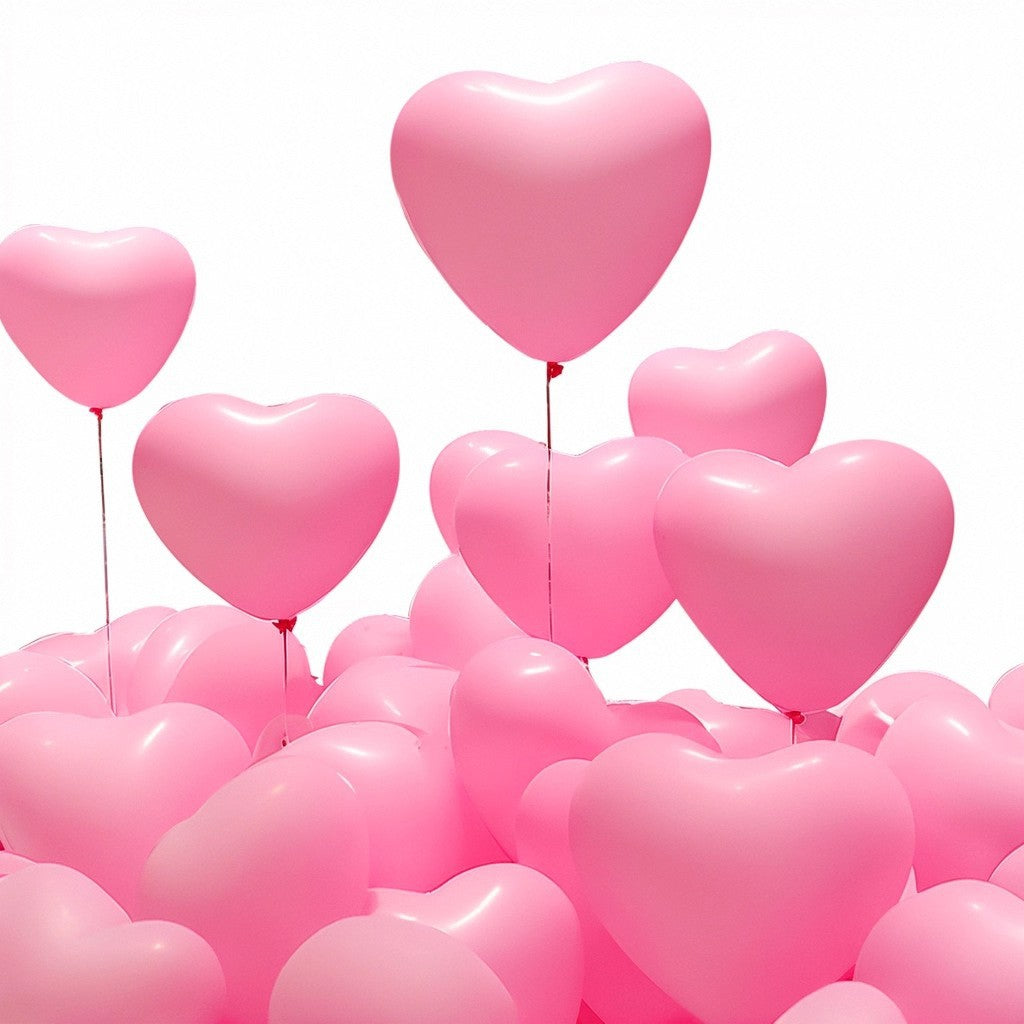 10-Inch Macaron Heart-Shaped Balloons ¨C Romantic Decor for Weddings, Proposals, Parties, and Birthdays