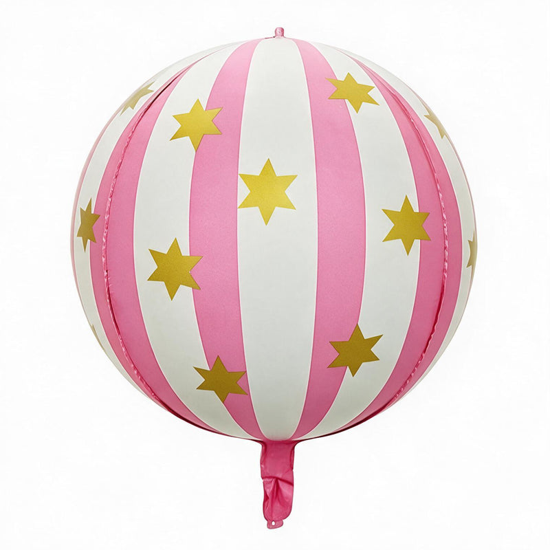 Stripe star-shaped balloon (aluminum foil balloon)