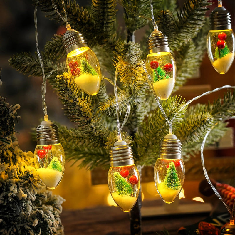 Snowball string lights ¨C indoor LED decorative light bulbs, string lights, and Christmas lights