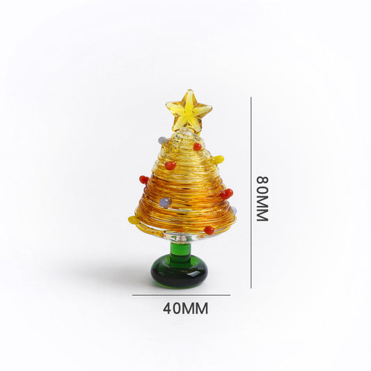 Colorful Star Glass Christmas Tree Decoration