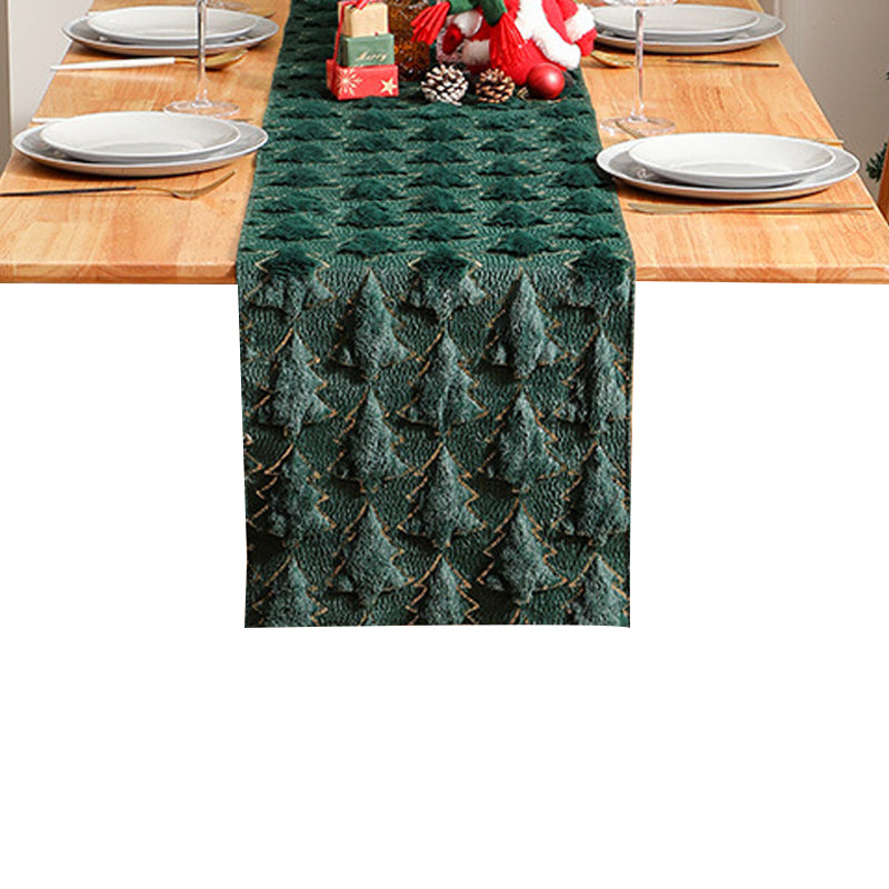 Decorative Christmas embroidered sequin 3D table flags and tablecloths