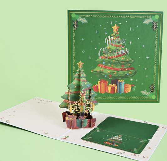 3D Pop-Up Thank You Card Foreign Trade 3D Holiday Card