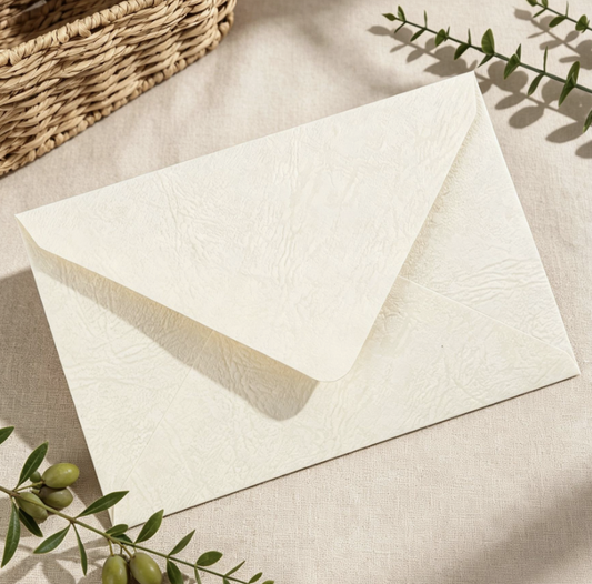 Thickened Tree Texture Envelope Vintage Postcard