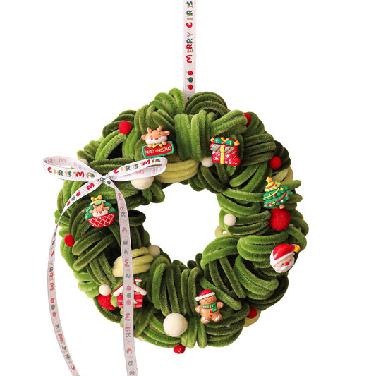 Christmas wreath scene decoration ¨C Christmas tree ornaments ¨C Wicker ring pendant