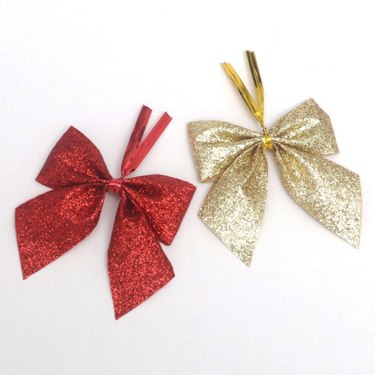 Christmas decoration: powder-coated wire bow