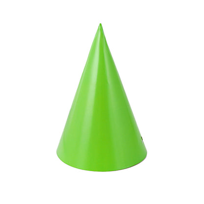 Solid-color cone-shaped birthday party hat / Plain triangular party hat