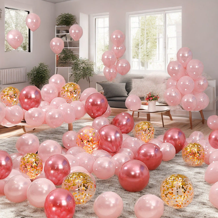 Vintage-style balloon decorations for birthday parties, weddings, and bridal suites¡ªcreating a romantic pink setting