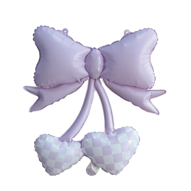 Macaron-shaped floating bow balloon