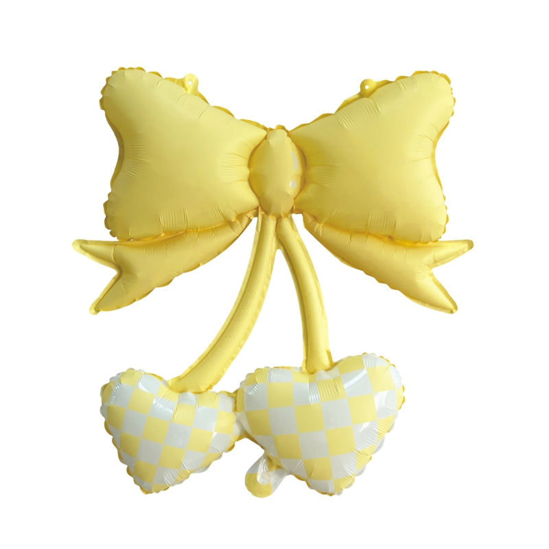 Macaron-shaped floating bow balloon