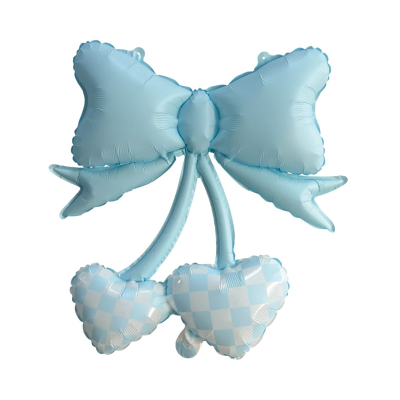 Macaron-shaped floating bow balloon