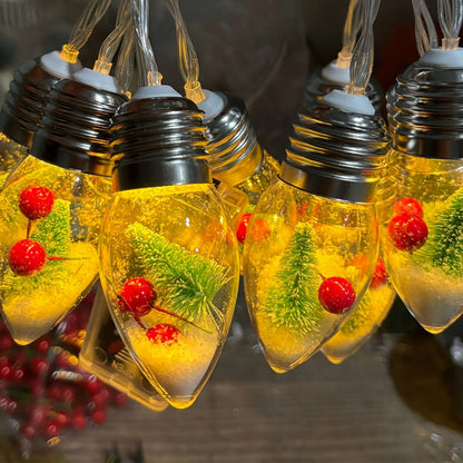 Snowball string lights ¨C indoor LED decorative light bulbs, string lights, and Christmas lights