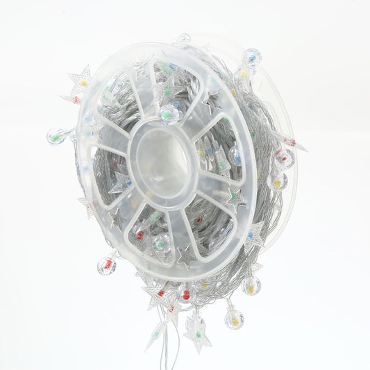 Star-shaped spherical LED string lights ¨C colorful waterproof Christmas tree decorations and festive ambiance lighting