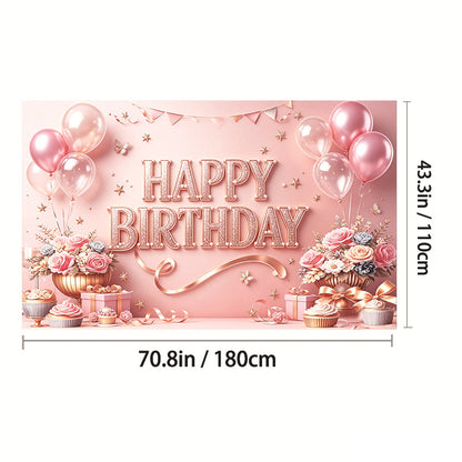 Birthday backdrop party decorations ¨C a wide range of thematic scene arrangements and birthday banners