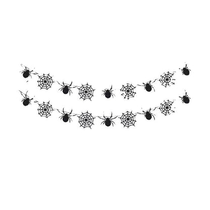 Paper-cutting and floral decoration party scene setup prop ¨C Spider Banner