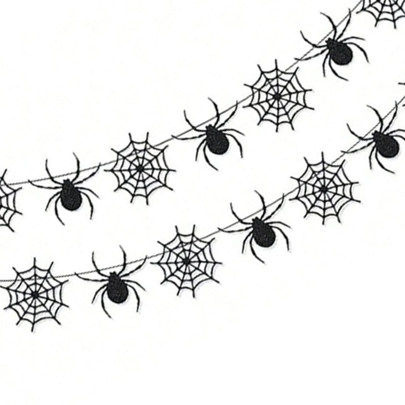 Paper-cutting and floral decoration party scene setup prop ¨C Spider Banner