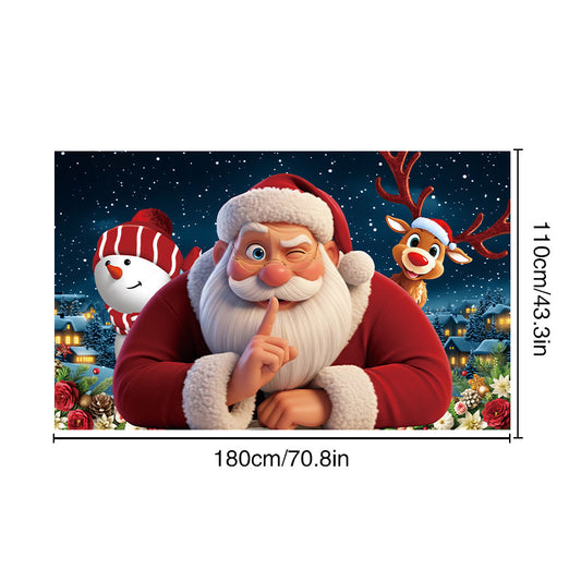 Christmas backdrop banner ¨C Party decoration fabric ¨C Christmas backdrop cloth