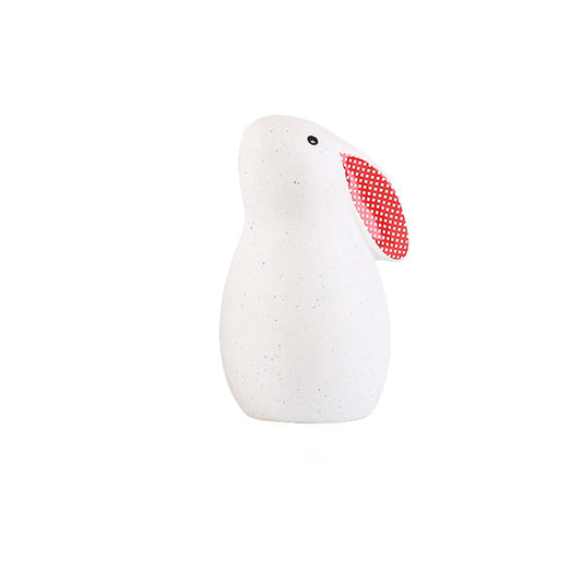 Rabbit-themed decorative piece ¨C a serene, artistic, and fresh-style desktop ornament