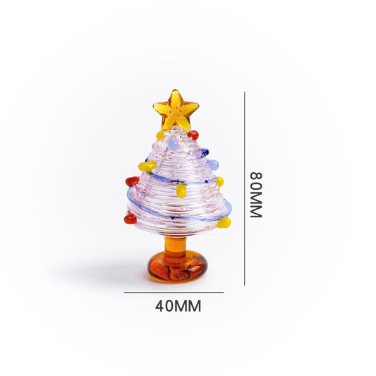 Colorful Star Glass Christmas Tree Decoration