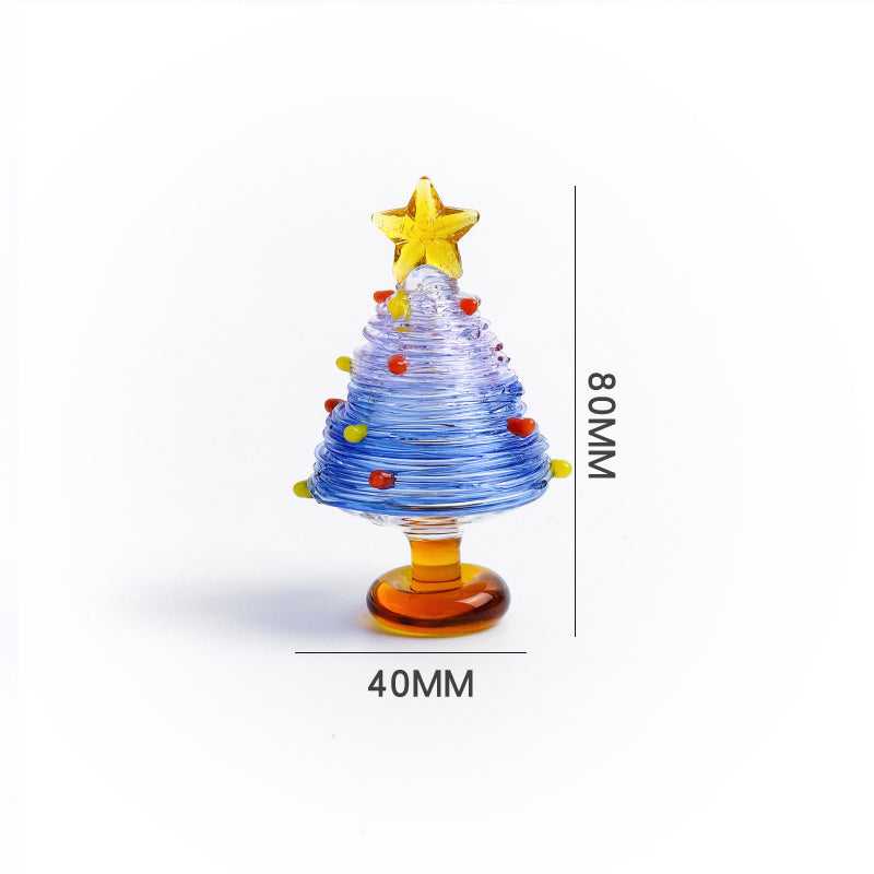 Colorful Star Glass Christmas Tree Decoration