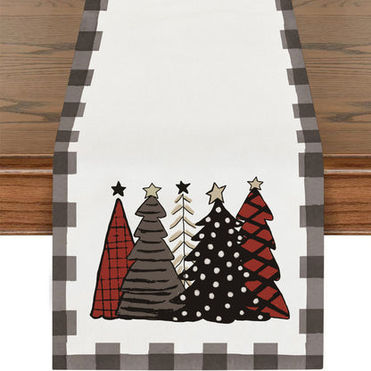 Polyester printed table flags for Western restaurant table setting