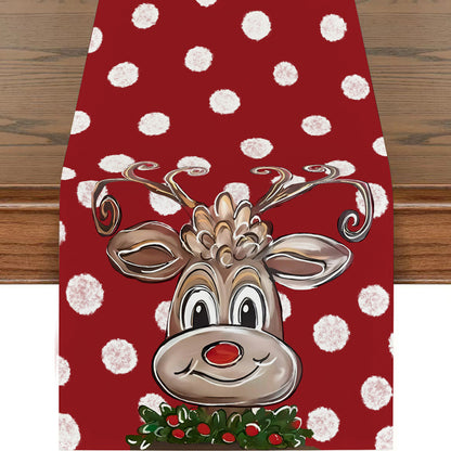 Polyester printed table flags for Western restaurant table setting