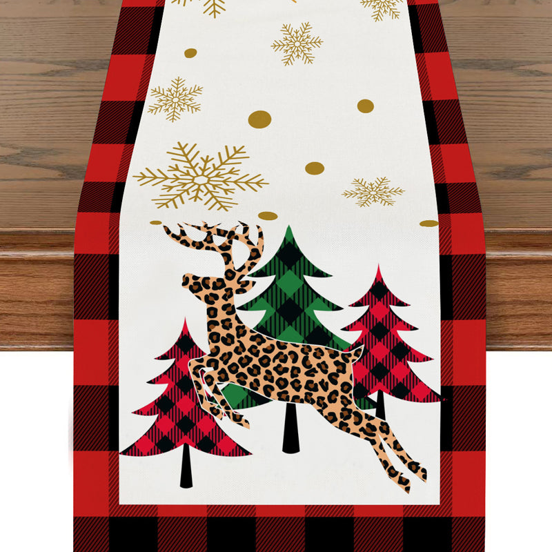 Polyester printed table flags for Western restaurant table setting