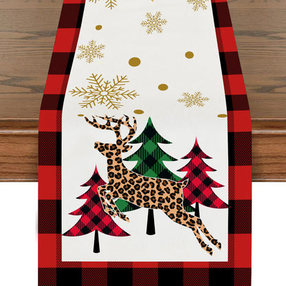 Polyester printed table flags for Western restaurant table setting