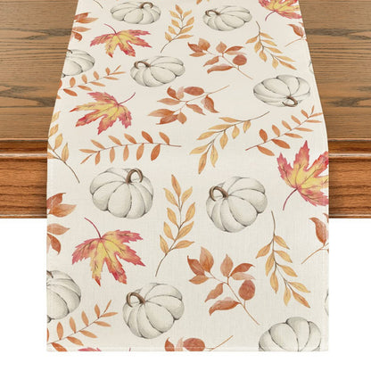 Stamped tablecloth ¨C ideal for festive party table settings; made of linen fabric