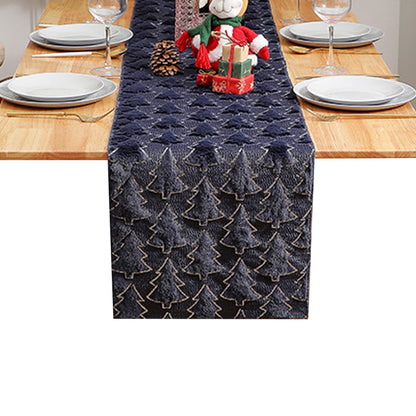 Decorative Christmas embroidered sequin 3D table flags and tablecloths