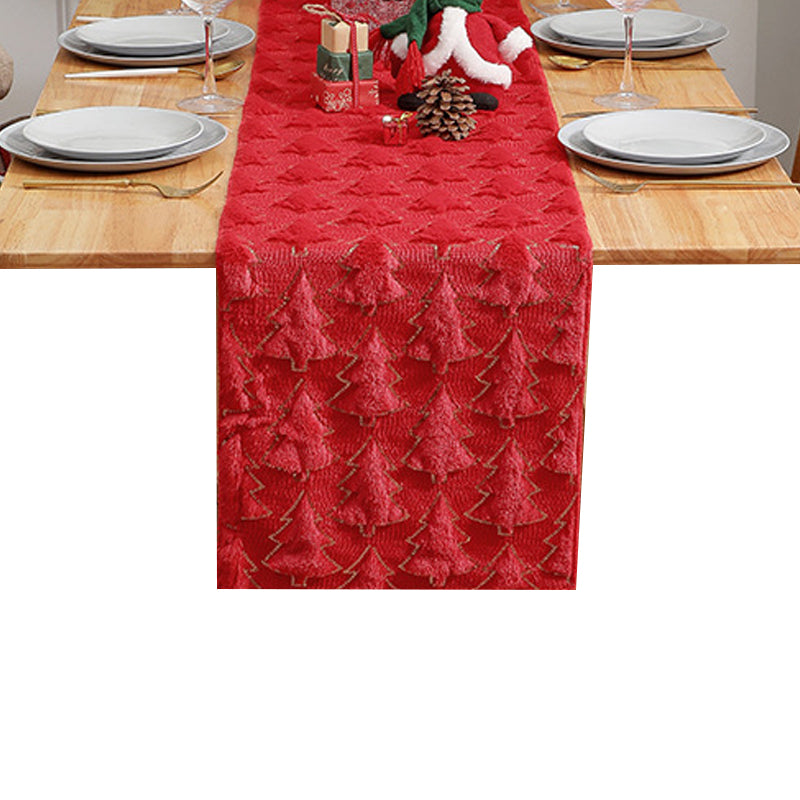 Decorative Christmas embroidered sequin 3D table flags and tablecloths