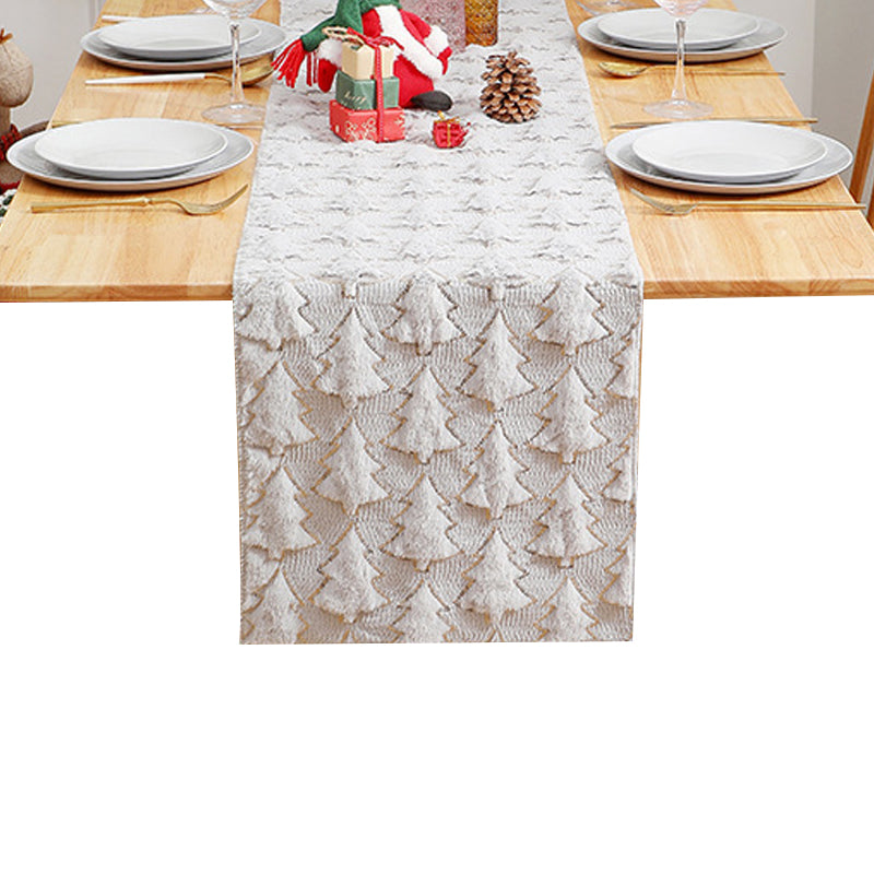 Decorative Christmas embroidered sequin 3D table flags and tablecloths