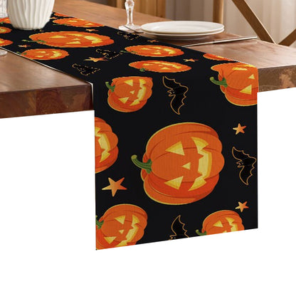 Pumpkin Ghost Cat Festival Family Party Tablecloth