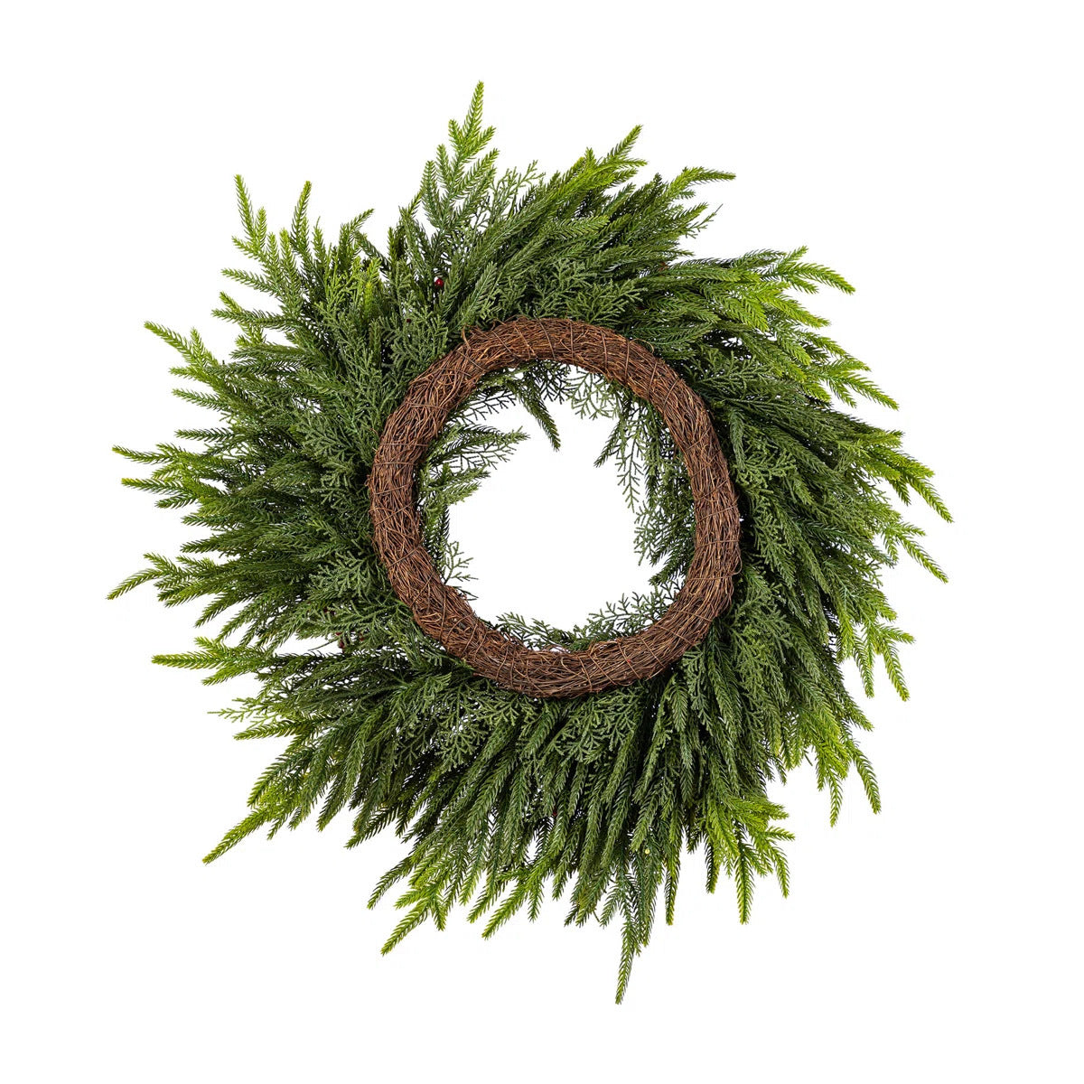 Artificial Christmas Pine Cone Wreath ¨C Front Door, Staircase, and Home Party Decoration