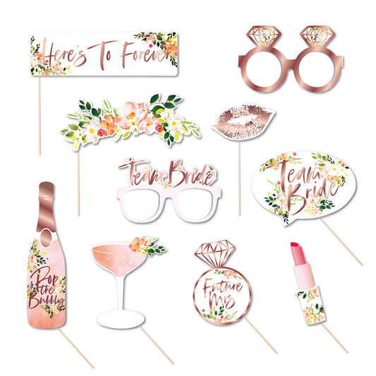 Bride-to-Be Wedding Photo Props: Team Bride Items for Bridal Party Games and Wedding Photography