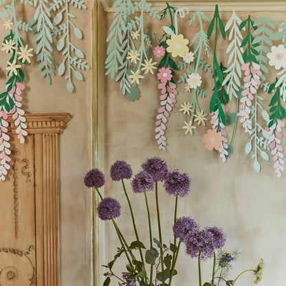 Double-Sided Floral Garland ¨C Hanging Decoration for Children's Day Shop Windows, Kids' Rooms, and Birthday Parties