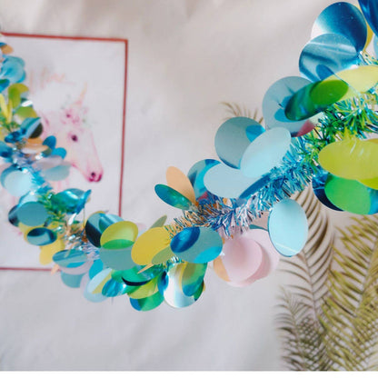 2m Colorful Easter Streamers ¨C Macaron-Colored Heart Garlands for Kindergarten Openings, Birthdays, and Graduation Parties
