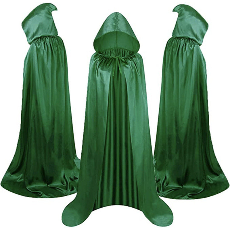 Halloween Hooded Satin Cape for Adults, Children, and Pets ¨C Grim Reaper/Vampire Costume Cloak