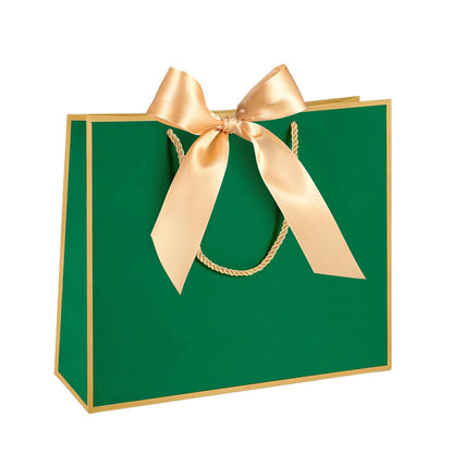 Colorful, Exquisitely Designed Paper Gift/Shopping Bag with Bow and Square Bottom (Suitable for Clothing)