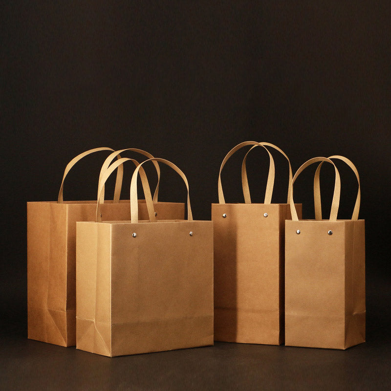 Kraft paper tote bags¡ªsuitable for apparel, tea packaging, and gifts