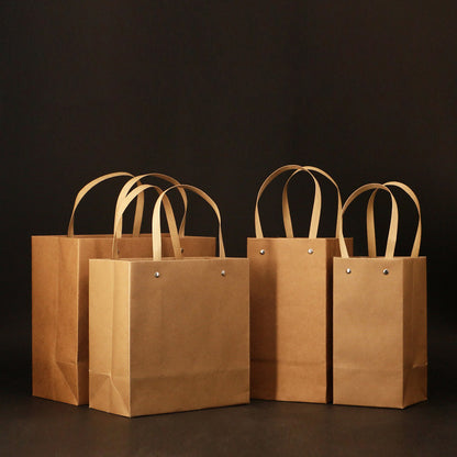 Kraft paper tote bags¡ªsuitable for apparel, tea packaging, and gifts