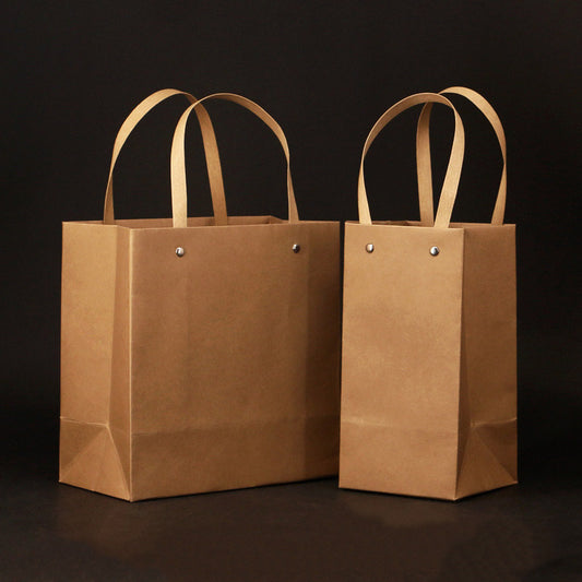 Kraft paper tote bags¡ªsuitable for apparel, tea packaging, and gifts