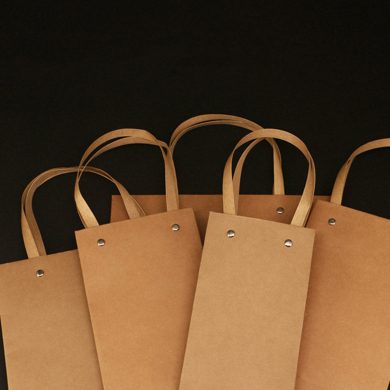 Kraft paper tote bags¡ªsuitable for apparel, tea packaging, and gifts