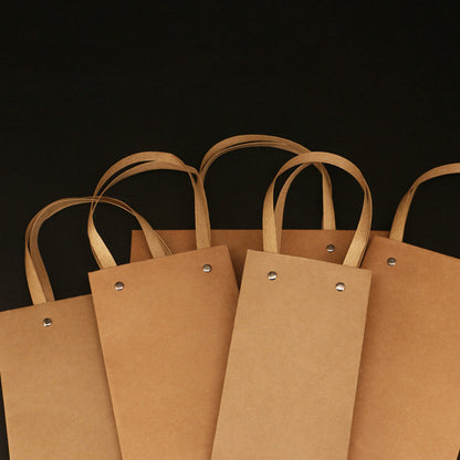 Kraft paper tote bags¡ªsuitable for apparel, tea packaging, and gifts