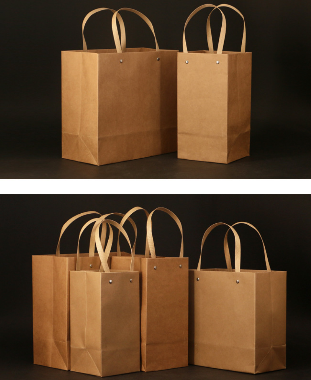 Kraft paper tote bags¡ªsuitable for apparel, tea packaging, and gifts