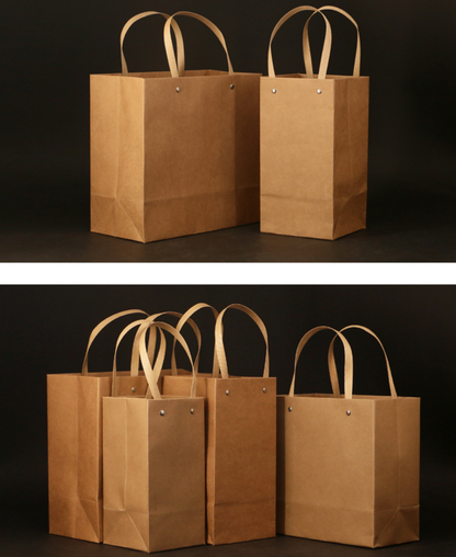 Kraft paper tote bags¡ªsuitable for apparel, tea packaging, and gifts