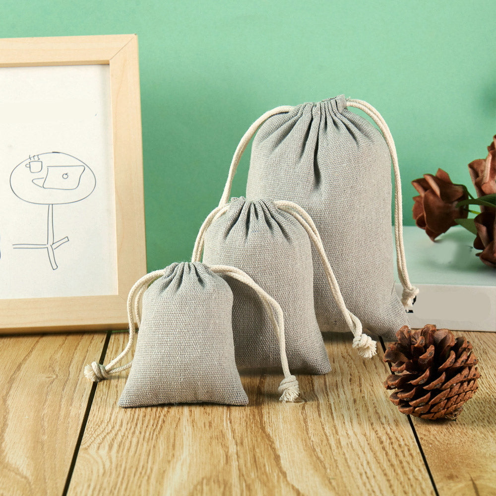 Colored Cotton Drawstring Bags ¨C Blank Small Gift Pouches, Storage Bags, and Jewelry Packaging