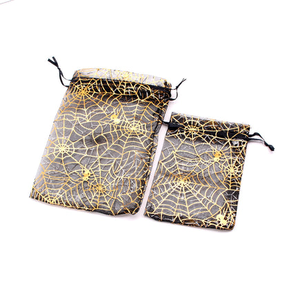 Halloween-themed mesh candy bags¡ªperfect for trick-or-treating, gift-giving, and festive decor
