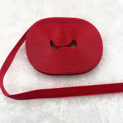 Handmade Ribbon Gift Wrapping: Single-sided Flocked, Metallic, and Velvet Ribbons for DIY Decoration