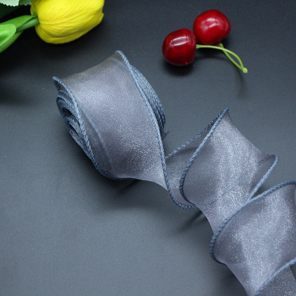 Triple-strand sheer ribbon for floral packaging, gifts, apparel, and hair accessories (bows/decorations)